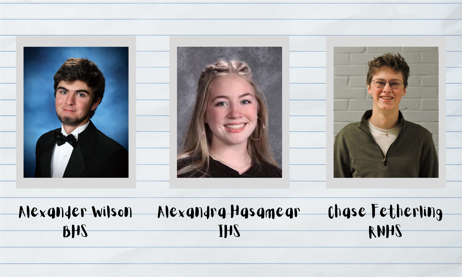 Three Students Smile